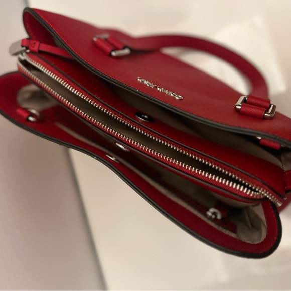 Red Saffiano Calvin Klein Bag - Picture 2 of 3